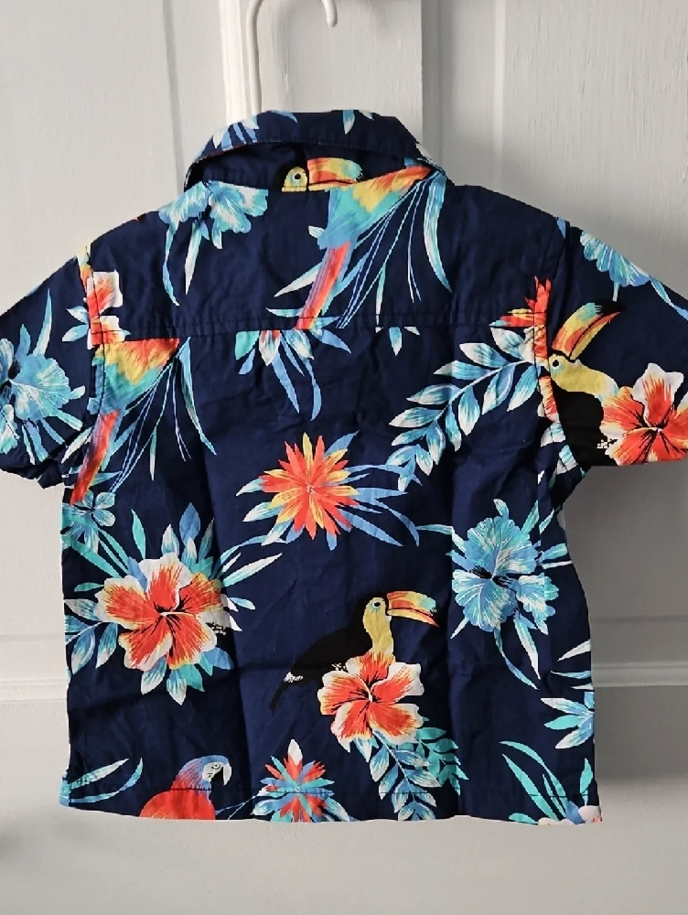 The Children's Place Navy Tropical Bird Shirt & Short Set - Picture 4 of 9